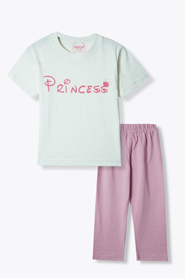 Princess Print Girls’ Casual Co-ord Set