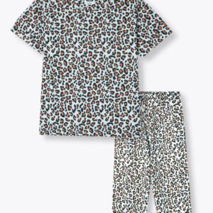 Leopard Print Casual Co-Ord Set for Kids