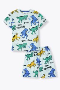 boys' Dinosaur Print T-Shirt & Shorts Suit