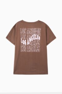 Kids’ Brown “Los Angeles” Graphic T-Shirt
