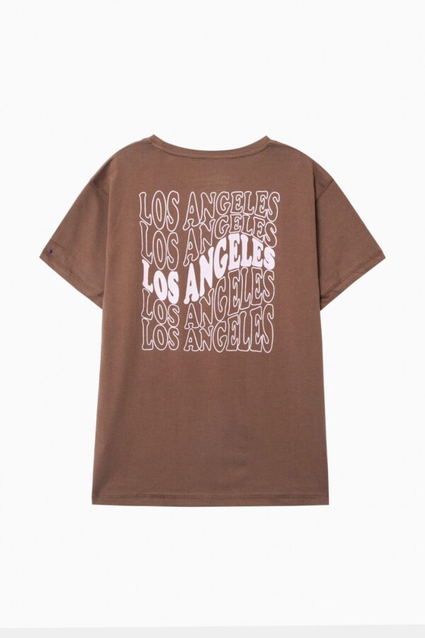 Kids’ Brown “Los Angeles” Graphic T-Shirt