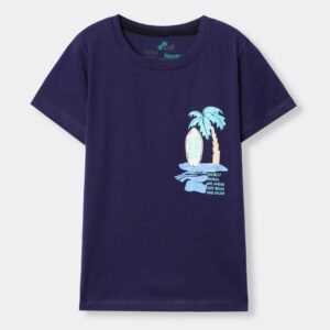 Kids’ Navy “Sunny Vibes” Graphic T-Shirt