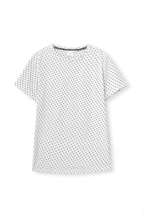 Kids’ White Palm Print All-Over T-Shirt