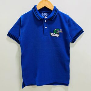 Boys’ Blue Dino "Roar" Polo Shirt