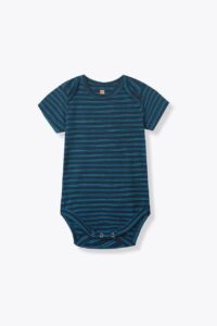 Ocean Stripe Organic Cotton Romper