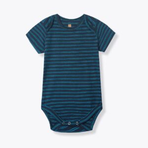 Ocean Stripe Organic Cotton Romper
