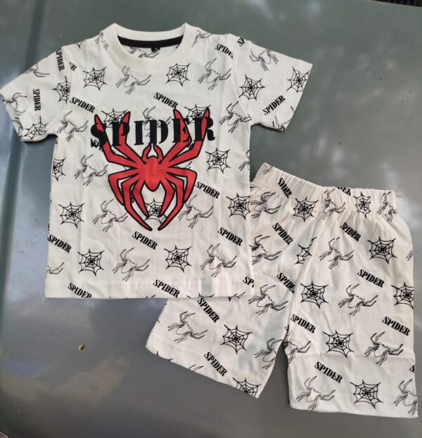 Everyday Casual Spider Short Set for Boys